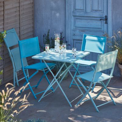 Chaise de jardin Saba vert d'eau