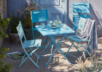Chaise de jardin Saba vert d'eau