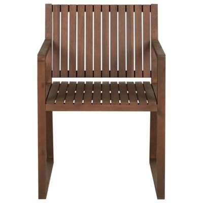 Chaise de jardin SASSARI Acacia Marron foncé