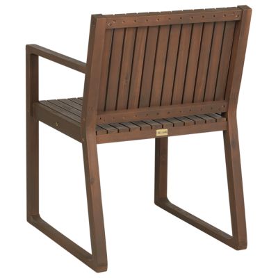 Chaise de jardin SASSARI Acacia Marron foncé