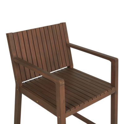 Chaise de jardin SASSARI Acacia Marron foncé
