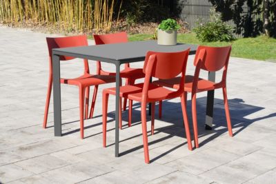Chaise de jardin Town brique polypropylène