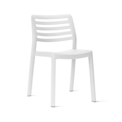 Chaise de jardin Wind polypropylène blanc l.50,4 x P.54,6 x H.78,4 cm