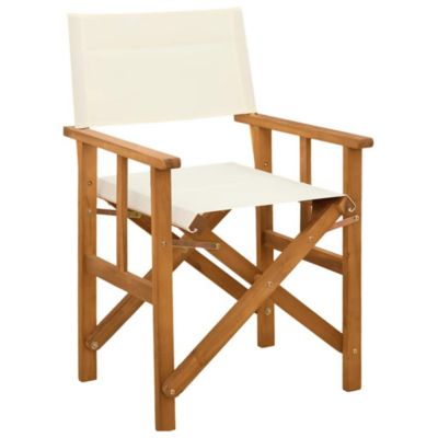 Chaise de metteur en scène Bois massif d'acacia vidaXL