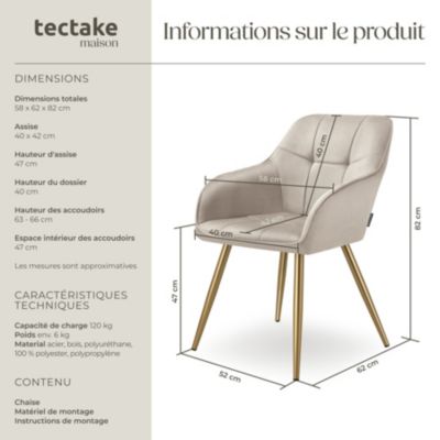 Chaise de salle à manger en velours rembourré capitonné taupe/or