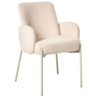 Chaise de salle à manger MAGEE Bouclé Beige clair
