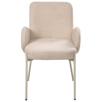 Chaise de salle à manger MAGEE Bouclé Beige clair