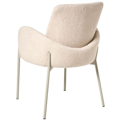 Chaise de salle à manger MAGEE Bouclé Beige clair