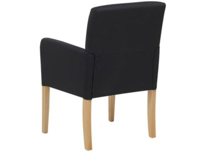 Chaise de salle à manger ROCKEFELLER Tissu Noir