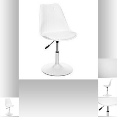 Chaise de table réglable Aiko blanc
