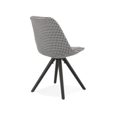 Chaise Design en Velours "Kazao" 84cm Noir
