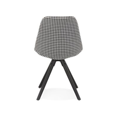Chaise Design en Velours "Kazao" 84cm Noir