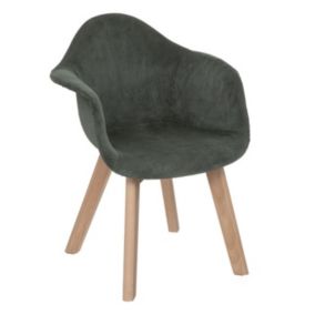 Chaise Design Enfant "Lena" 56cm Vert Kaki