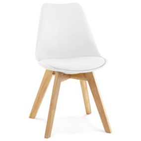 Chaise Design "Lund" 83cm Blanc