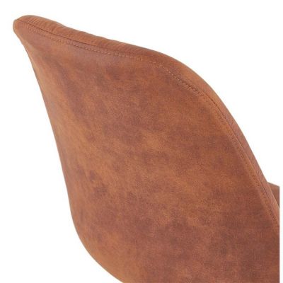 Chaise Design Scandinave "Rony" 84cm Marron & Noir