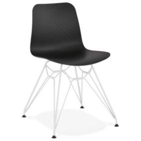 Chaise Design "Spider" 83cm Noir & Blanc