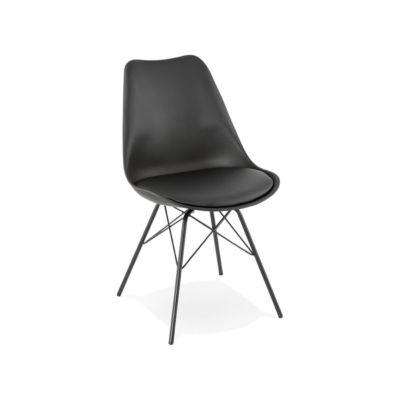 Chaise Design "Tripoli" 83cm Noir