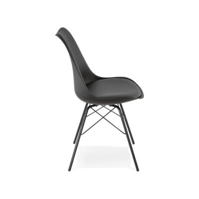 Chaise Design "Tripoli" 83cm Noir
