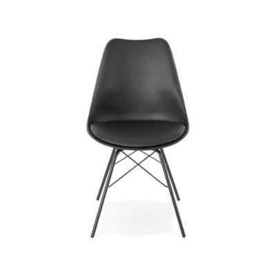 Chaise Design "Tripoli" 83cm Noir