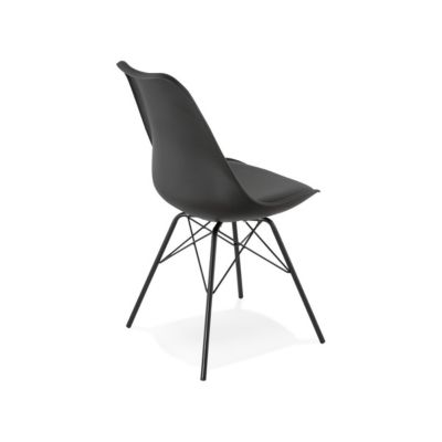 Chaise Design "Tripoli" 83cm Noir