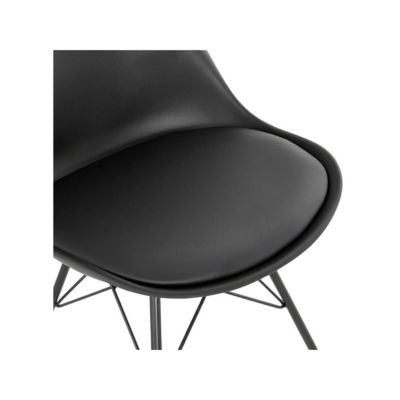Chaise Design "Tripoli" 83cm Noir