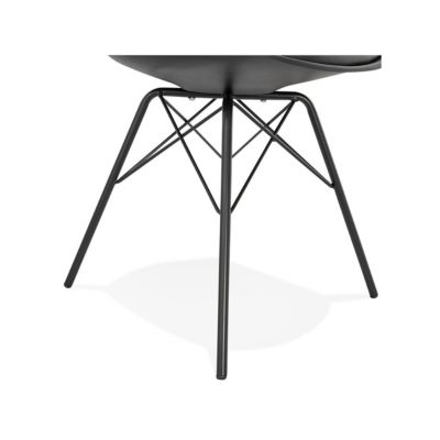 Chaise Design "Tripoli" 83cm Noir