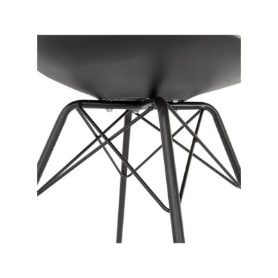 Chaise Design "Tripoli" 83cm Noir