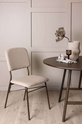 Chaise ebuy24 H. 94 cm non empilable non pliable interieur en bois beige