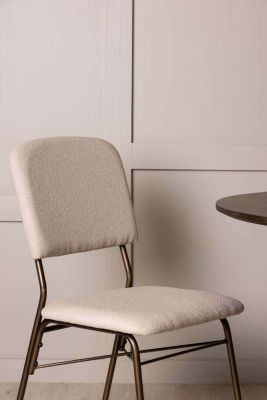 Chaise ebuy24 H. 94 cm non empilable non pliable interieur en bois beige