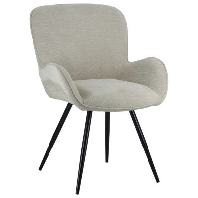 Chaise en chenille beige EVA - HAPPY GARDEN