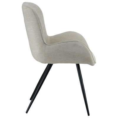 Chaise en chenille beige EVA - HAPPY GARDEN