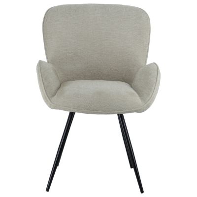 Chaise en chenille beige EVA - HAPPY GARDEN
