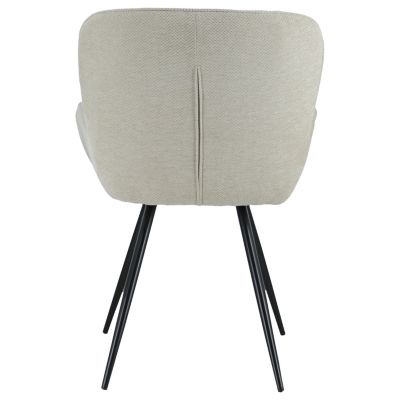 Chaise en chenille beige EVA - HAPPY GARDEN