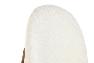 Chaise en polyester couleur frêne, 54,5 x 63,5 x 85 cm, rembourrée