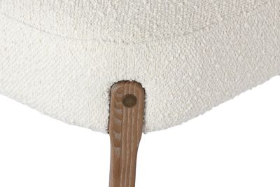 Chaise en polyester couleur frêne, 54,5 x 63,5 x 85 cm, rembourrée