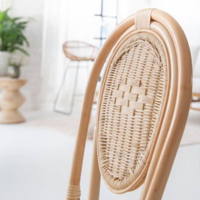 Chaise en rotin bistrot Nohan (lot de 2)