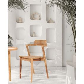 Chaise en teck massif - Uniqka