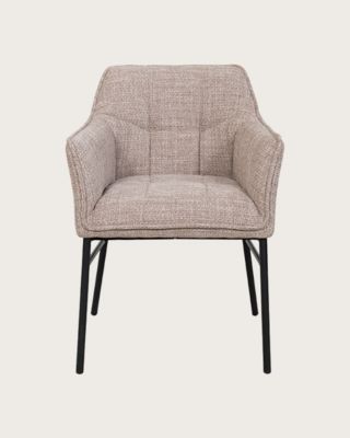 Chaise en tissu et pieds métal - Uniqka