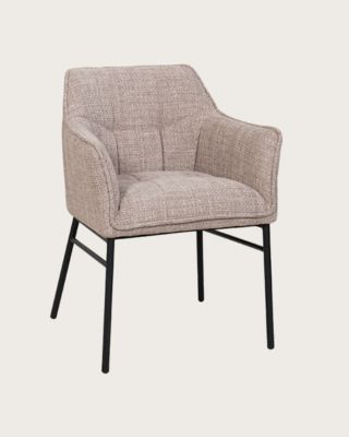 Chaise en tissu et pieds métal - Uniqka