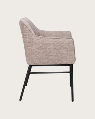 Chaise en tissu et pieds métal - Uniqka