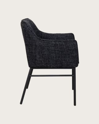 Chaise en tissu et pieds métal - Uniqka