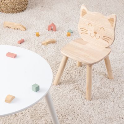 Chaise enfant chat Pia hévéa - Atmosphera Créateur d'intérieur