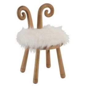 Chaise Enfant Design "Oreille Mouton" 56cm Naturel