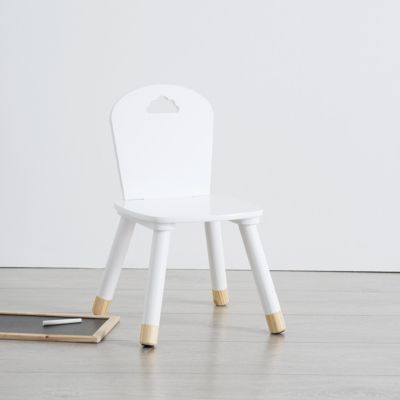 Chaise enfant "Douceur" blanc - Atmosphera Créateur d'intérieur