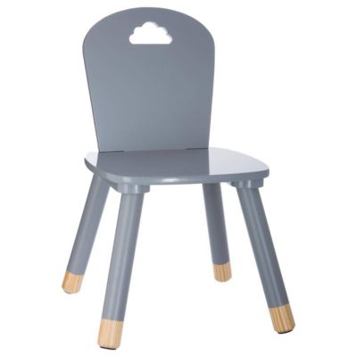 Chaise enfant Douceur grise - Atmosphera