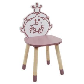 Chaise Enfant "Madame Princesse" 57cm Rose