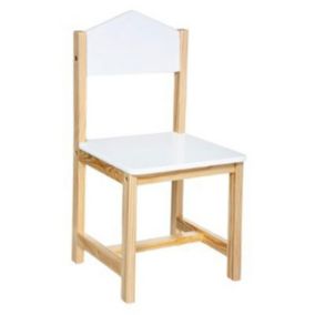 Chaise Enfant "Maison" 59cm Blanc