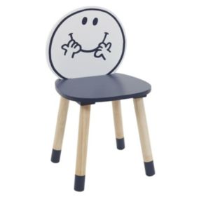 Chaise Enfant "Monsieur Heureux" 52cm Bleu