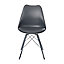 Chaise GoodHome Marula métal anthracite