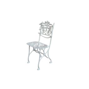 Chaise lierre en aluminium blanc, Dommartin